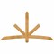 Ekena Millwork Alberta Rough Sawn Timber Gable Bracket, Western Red Cedar, 72"W x 39"H x 2"D x 4"F, 13/12 Pitch GBW072X39X0204ALB00RWR - alternate 1